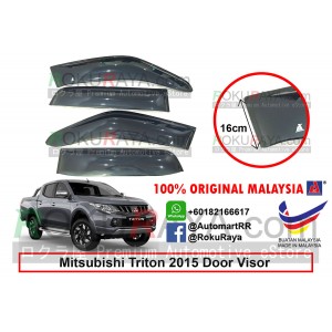 Mitsubishi Triton 4Door (5th Gen) 2015 AG Door Visor Air Press Wind Deflector (Extra Big 16cm Width)